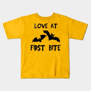 Love At First Bite Halloween Kids T-Shirt